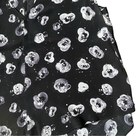 RACHEL RACHEL ROY BLACK AND WHITE PRINTED TRAPEZE TOP L - Picture 4 of 8